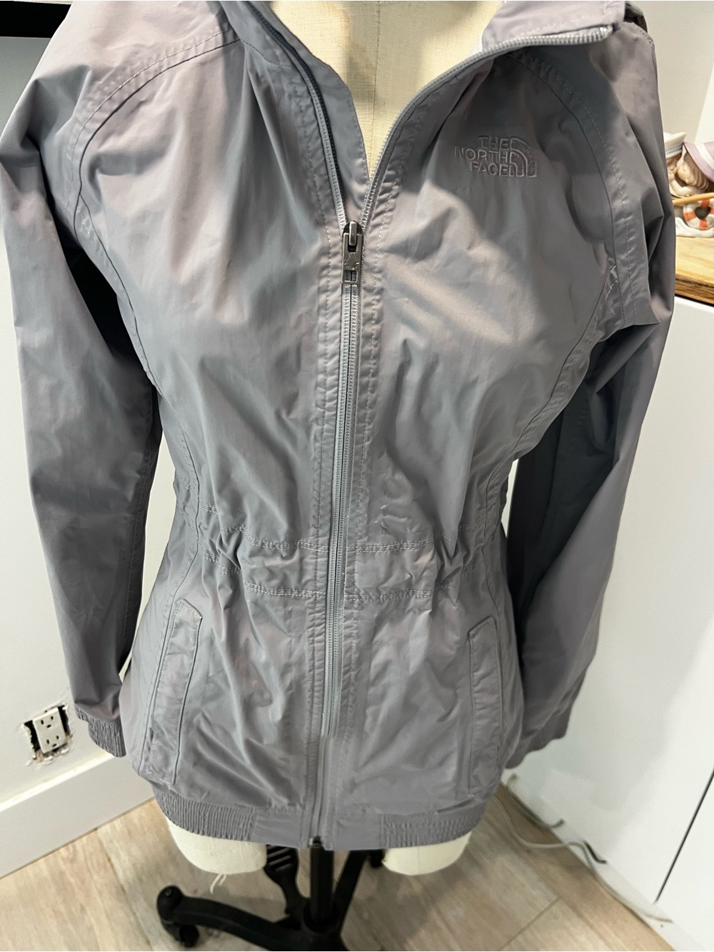 The North Face Women's Light Gray Hooded Utility Jacket